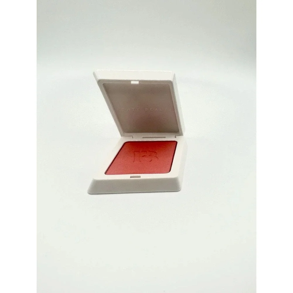 New Fenty Beauty Cheeks Suede Powder Blush Lolly Poppy Coral Peach Warm